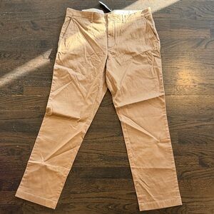 JCrew Brand New with tags  Men's Tan Cotton Chino Pants